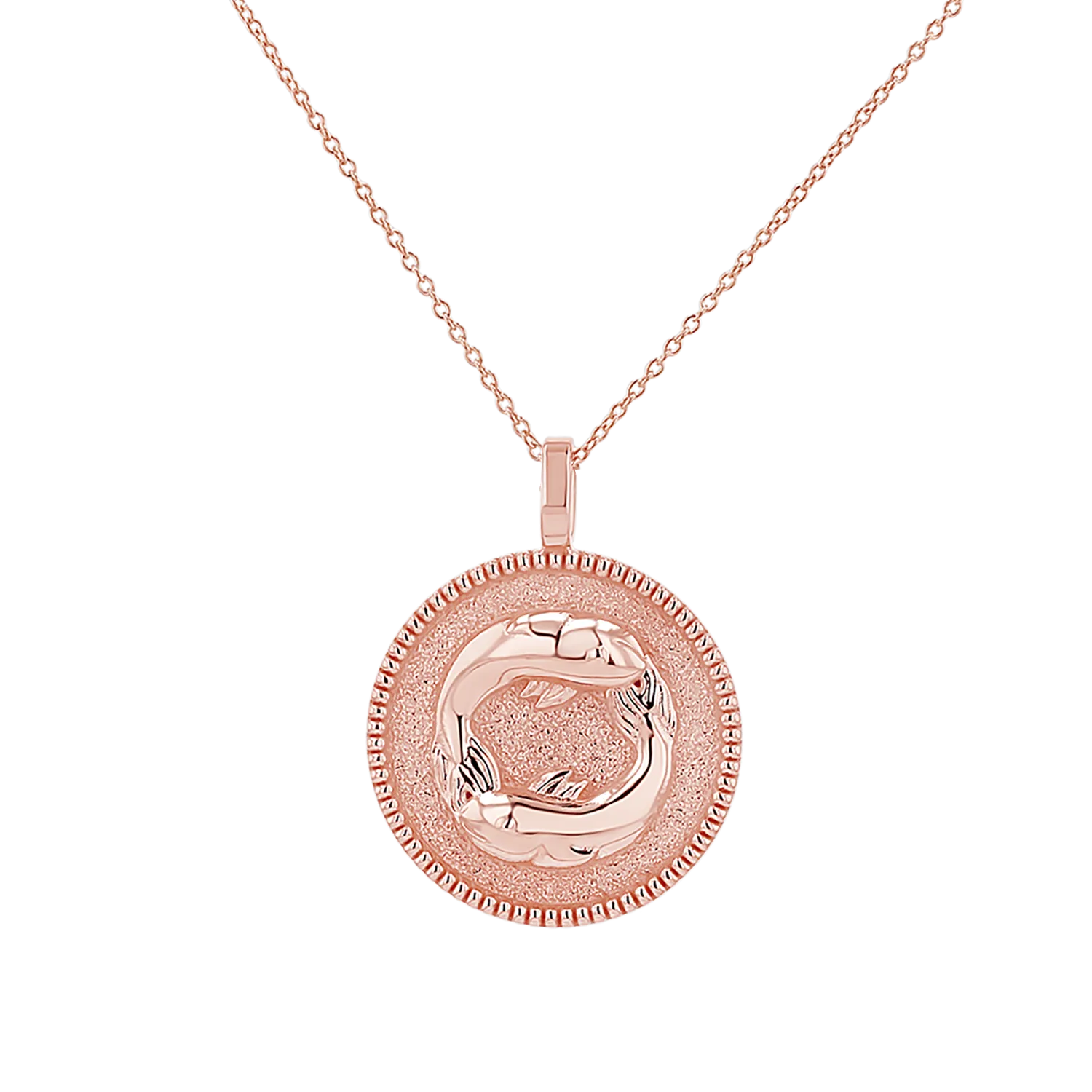 Zodiac Coin Medallion Necklace