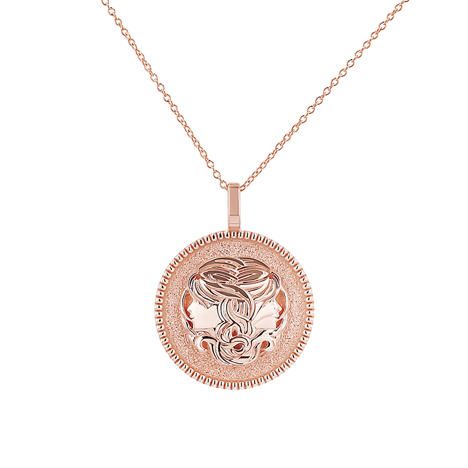 Zodiac Coin Medallion Necklace