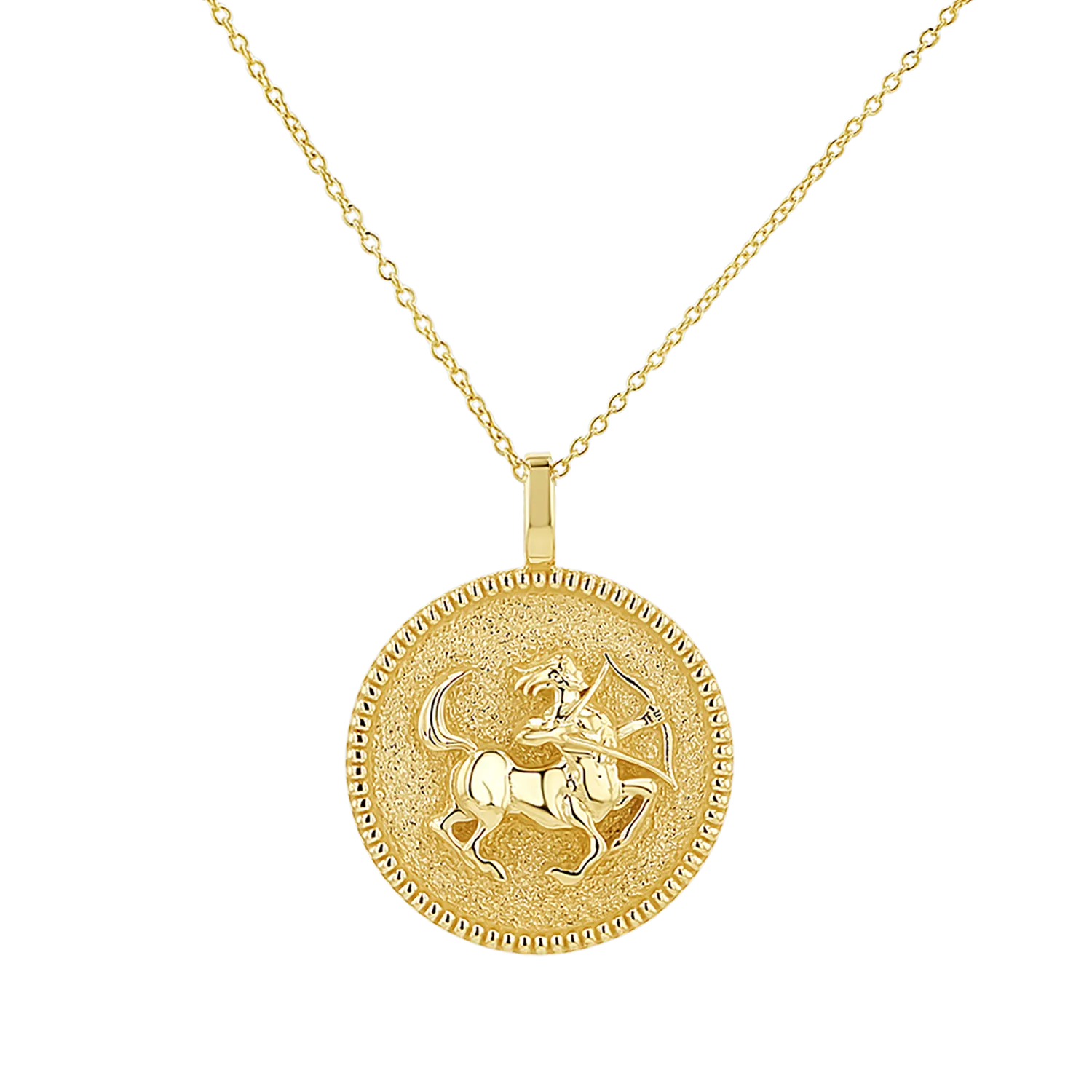 Zodiac Coin Medallion Necklace